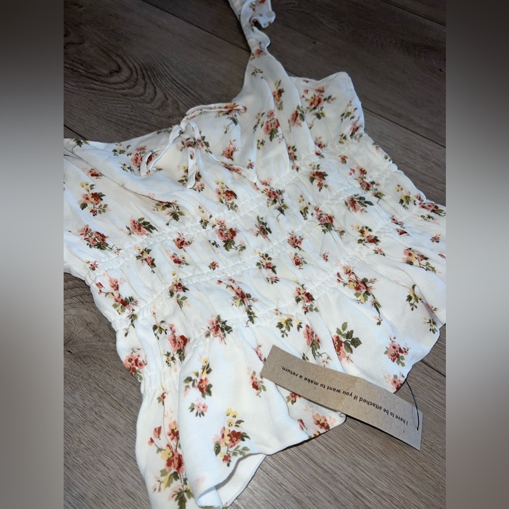 Reformation Floral Ruffle Tank - Picture 9 of 10